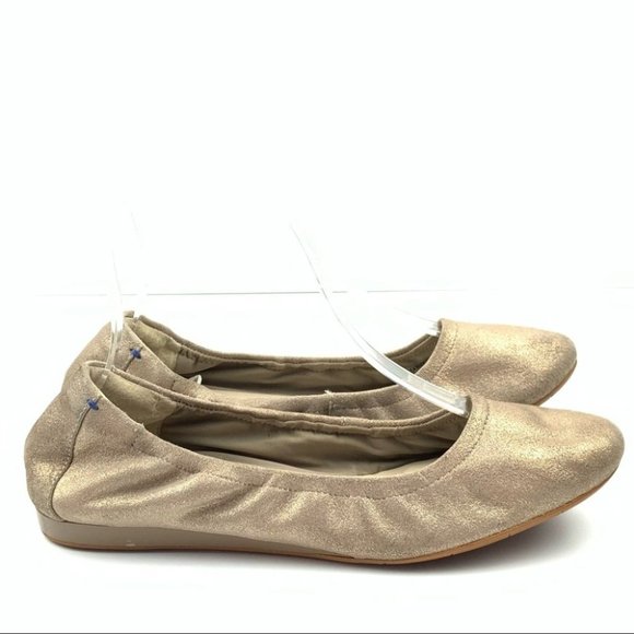 T Tahari Shoes - T Tahari flats 7.5 Helena metallic suede ballet